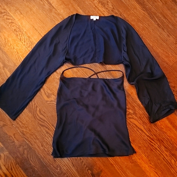 L'AGENCE Tops - L'AGENCE Classic Black Garment Two Piece